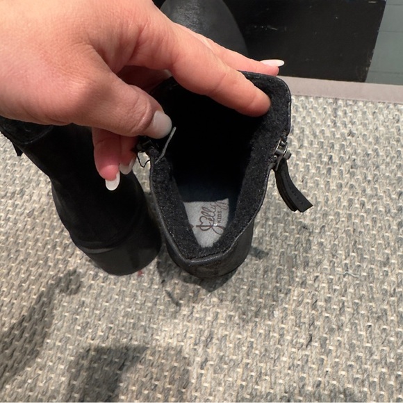 Jelly Shoes Kids Size 4 M Black Block Heel - Picture 4 of 7